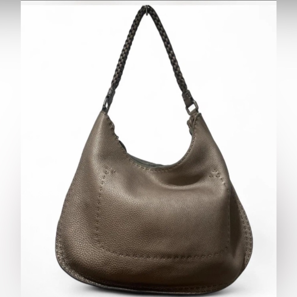 Fendi Selleria Vintage Metallic Hobo Shoulder Bag COA - Picture 2 of 16